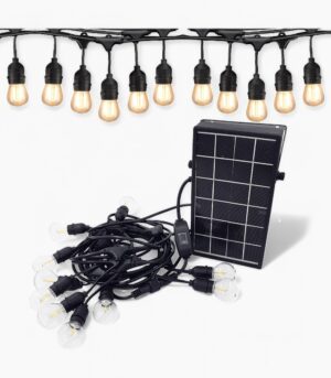 שרשרת תאורה סולארית LED עם שלט