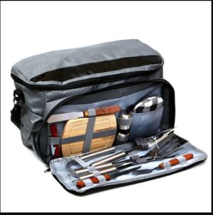 ערכת גריל וצידנית תרמית משולבת עם מפוח